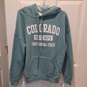 Teal Colorado Hoodie